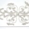 9.2" x 4.9" Large Silver Rhinestone Applique Iron On Beaded Patch for Wedding Dress Decoration